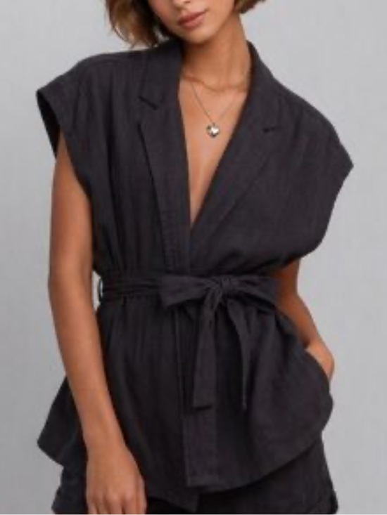 Anthropologie Tops - Anthropologie Washed Linen Vest